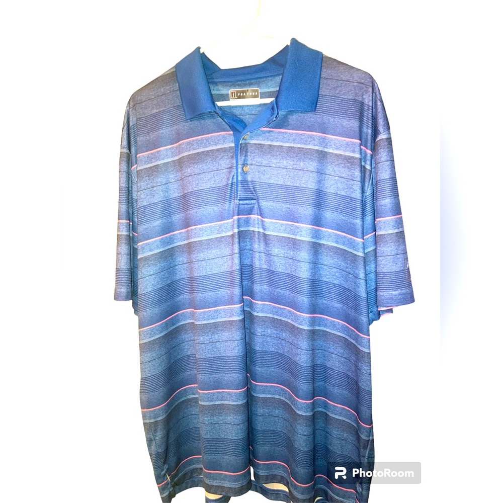 PGA TOUR MENS Polo Golf Shirt New size XXL